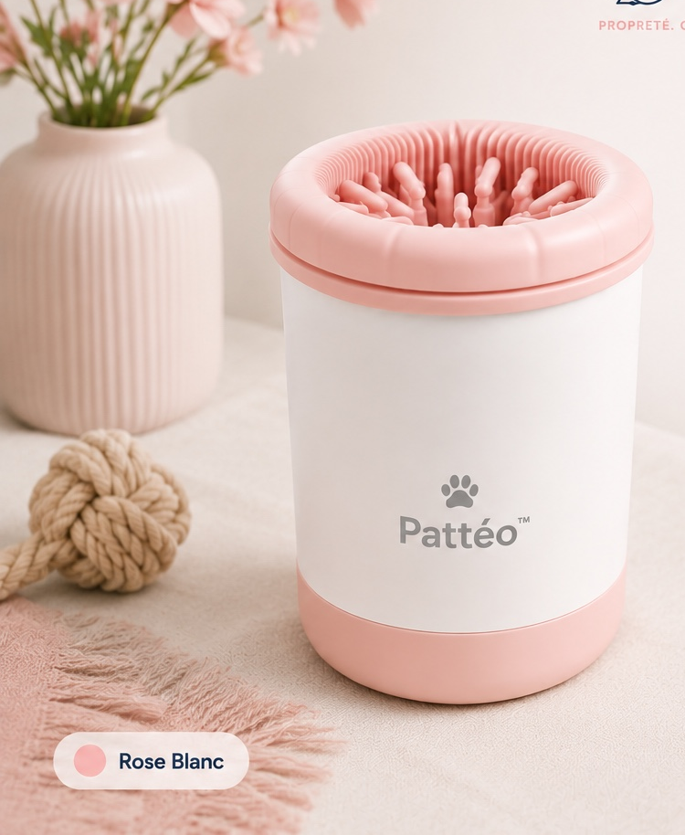 Pattéo™ CleanPaw coloris Rose Blanc, tendre et raffiné